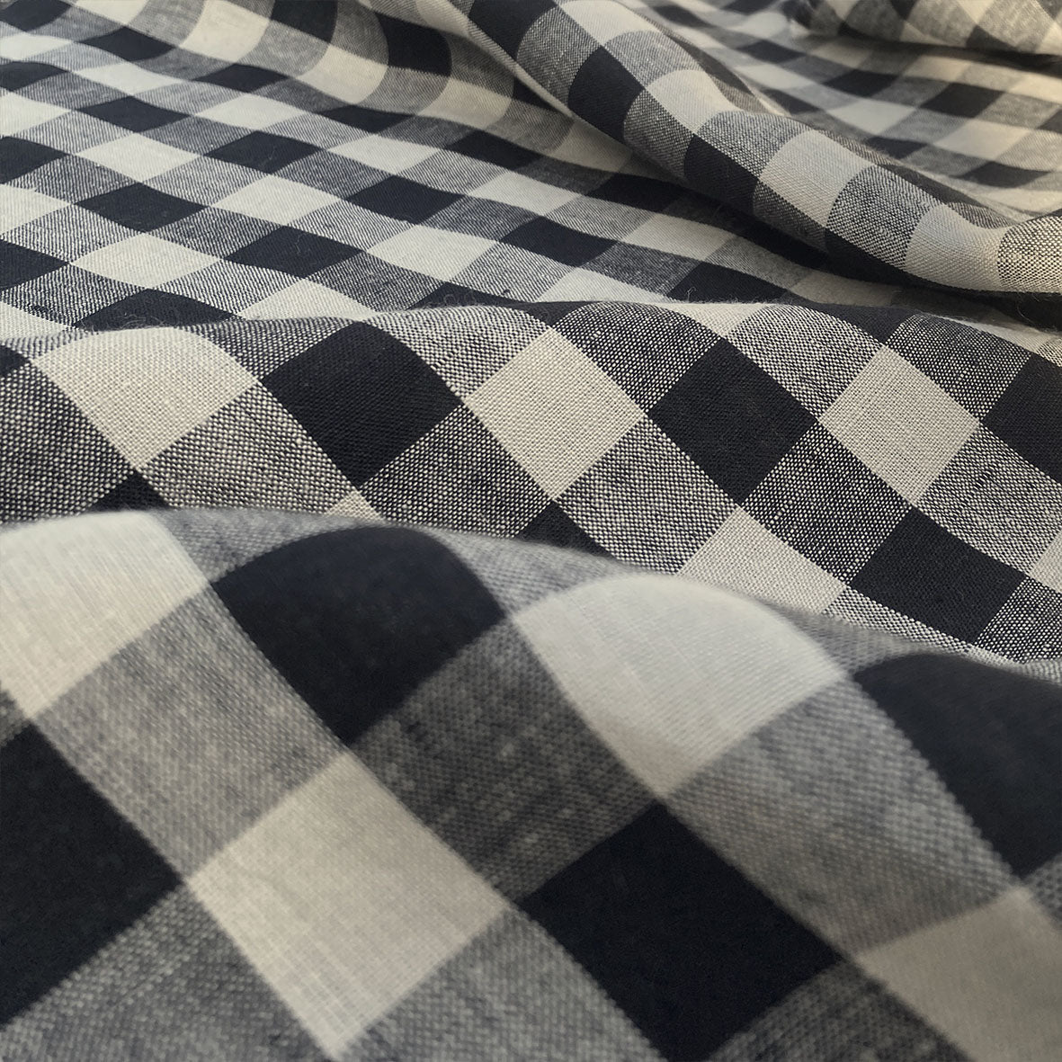 European Linen Gingham - Night