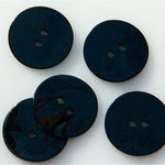 Coloured Shell Buttons - Black