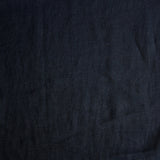 black coloured and washed european linen fabric