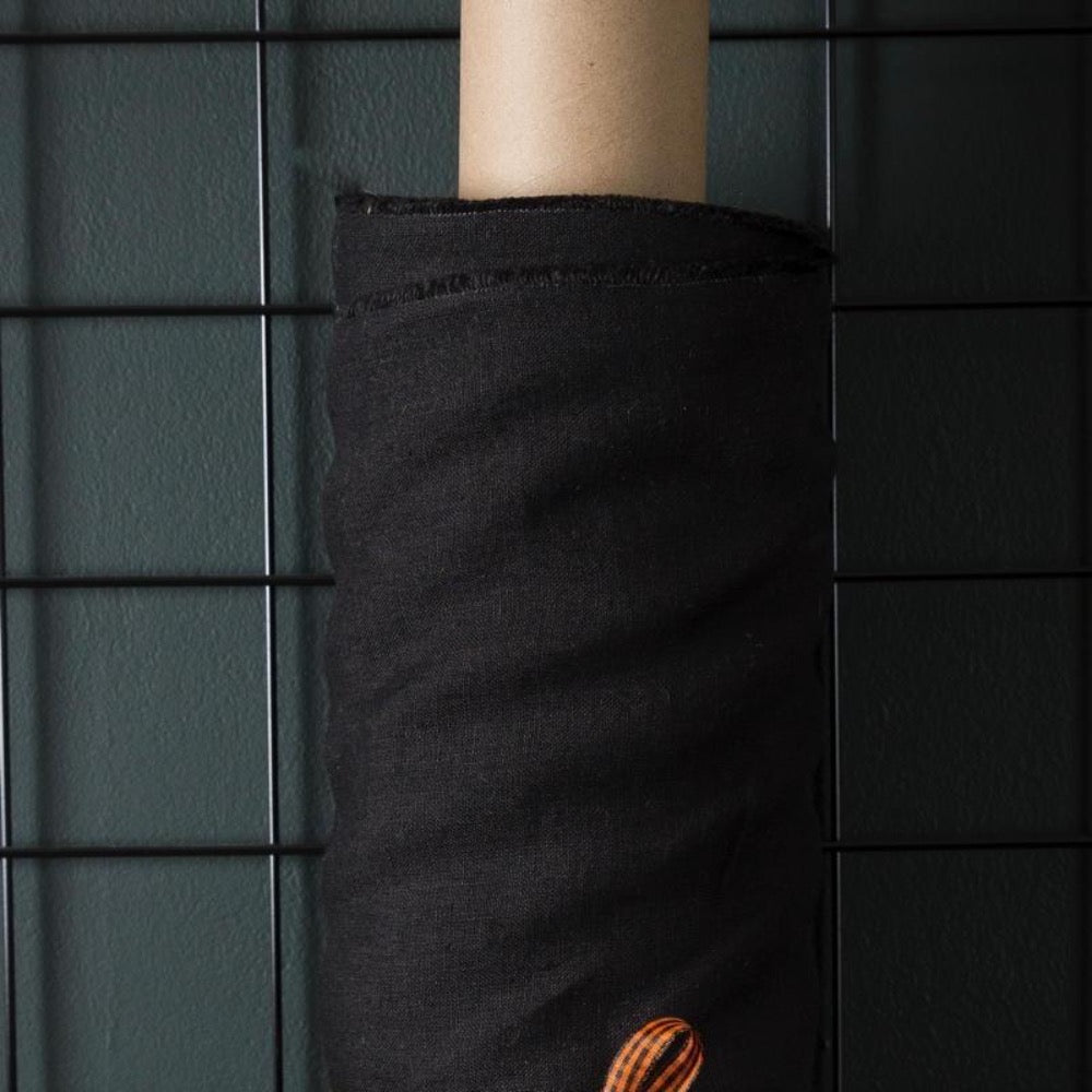 European Washed Linen - Black