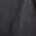 Organic Cotton Ribbed Jersey - Black