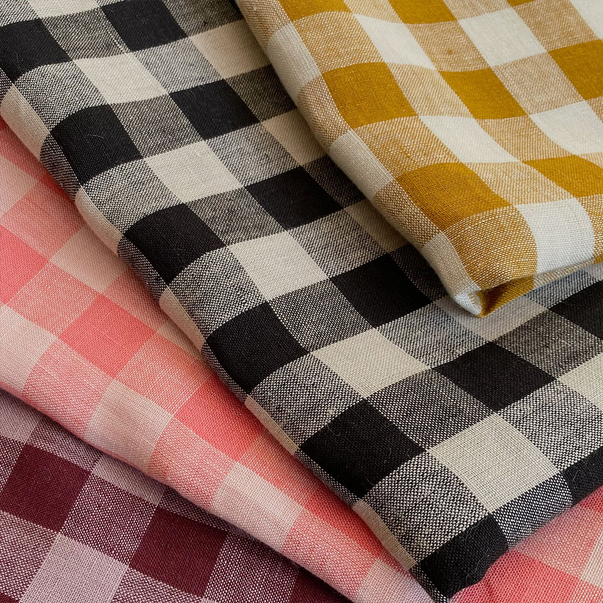 European Linen Gingham - Night