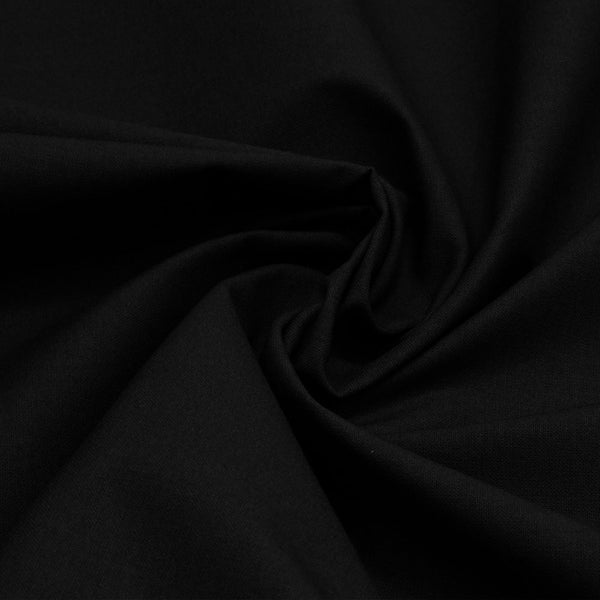 Wide Cotton Plains - Black