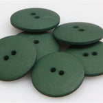 Satin Polyester Buttons - Bottle Green