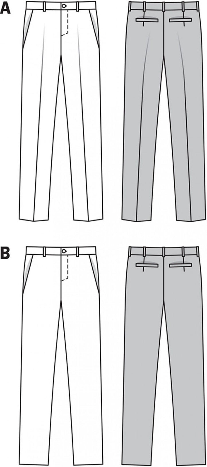 Burda Men's 6933 - Fitted Trousers