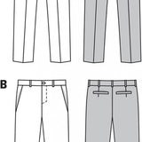Burda Men's 6933 - Fitted Trousers