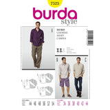 Burda Men's 7525 - Dress Shirts