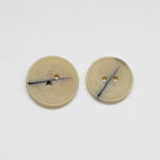 Mock Horn Jacket Buttons - Creamy Yellow