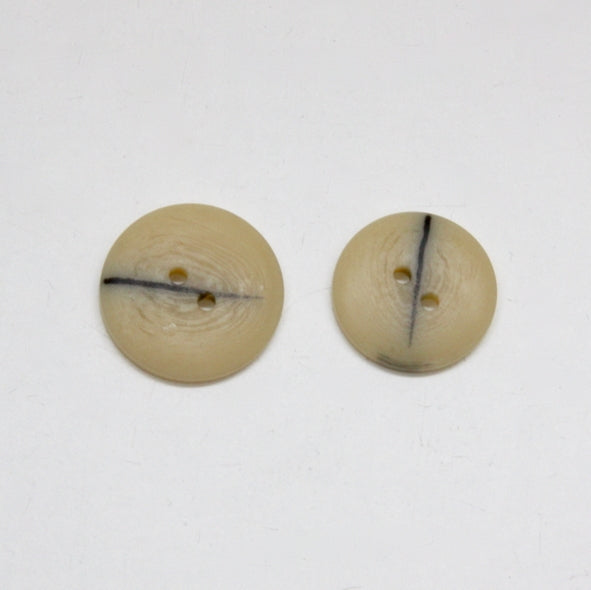 Mock Horn Jacket Buttons - Creamy Yellow