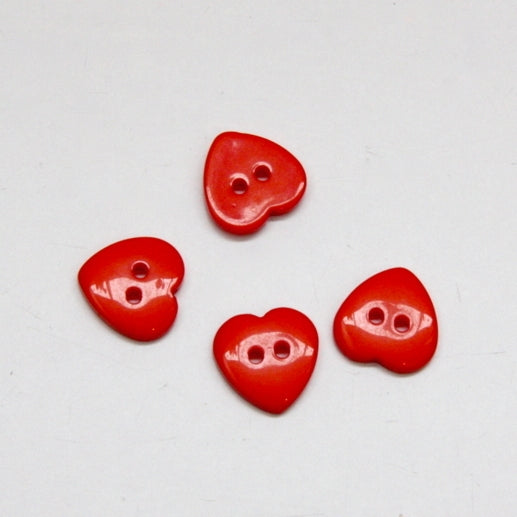 Heart Buttons - Orange
