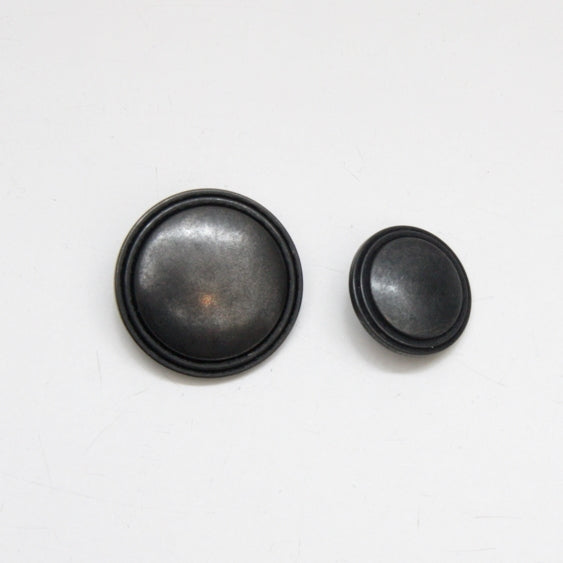 Polyester Shaft Buttons - Gunmetal Rimmed