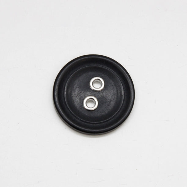 Metal-Hole Jacket Button 38mm - Black