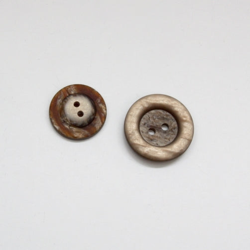 Chunky Marble Jacket Buttons - Beech