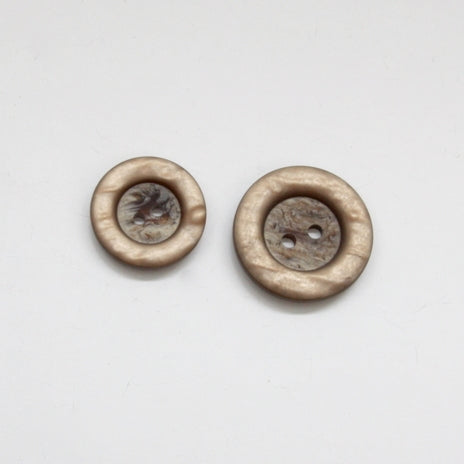 Chunky Marble Jacket Buttons - Beech