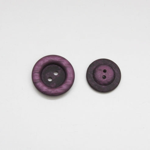 Chunky Marble Jacket Buttons - Plum