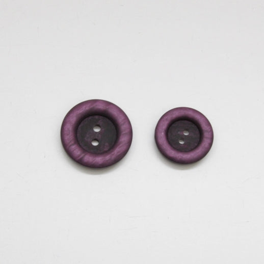 Chunky Marble Jacket Buttons - Plum