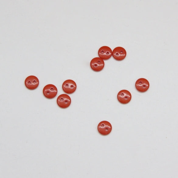 Tiny Shiny Buttons 8mm - Orange