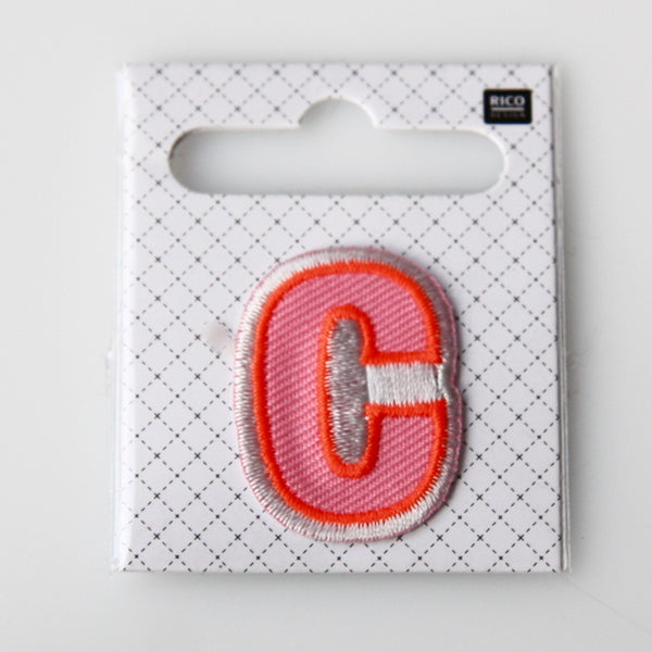 Iron-On Alphabet Patch - C