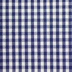 Wide Cotton Gingham - Navy/White 5mm