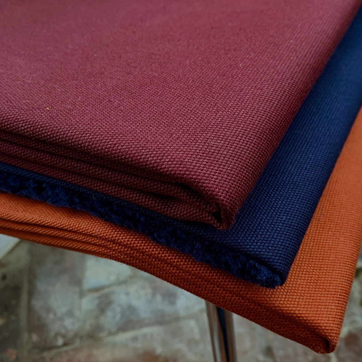 Organic Cotton Canvas - Burgundy