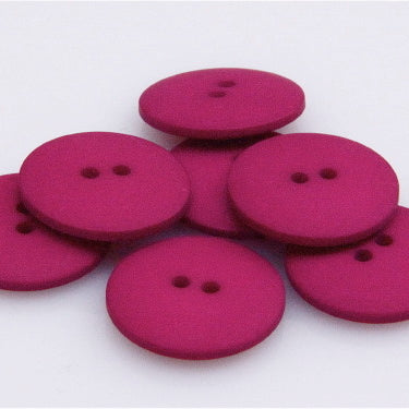 Satin Polyester Buttons - Wine