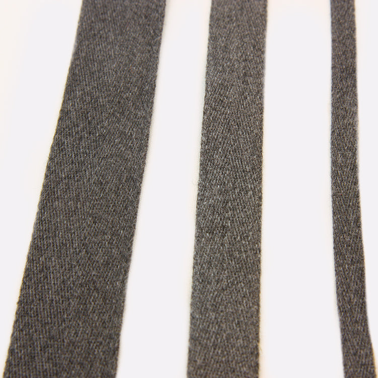 Cotton Herringbone Tape - 004 Charcoal