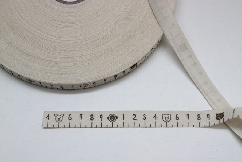 Printed Cotton Ribbon - Piggy Time 16mm