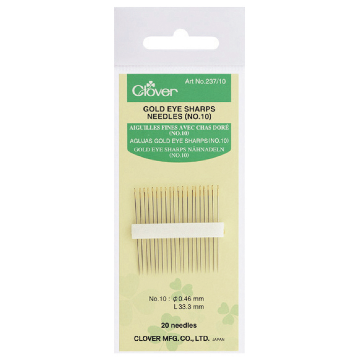 Clover 237/10 - Sharps Needles No. 10