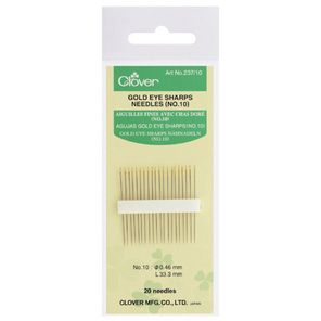 Clover 237/10 - Sharps Needles No. 10