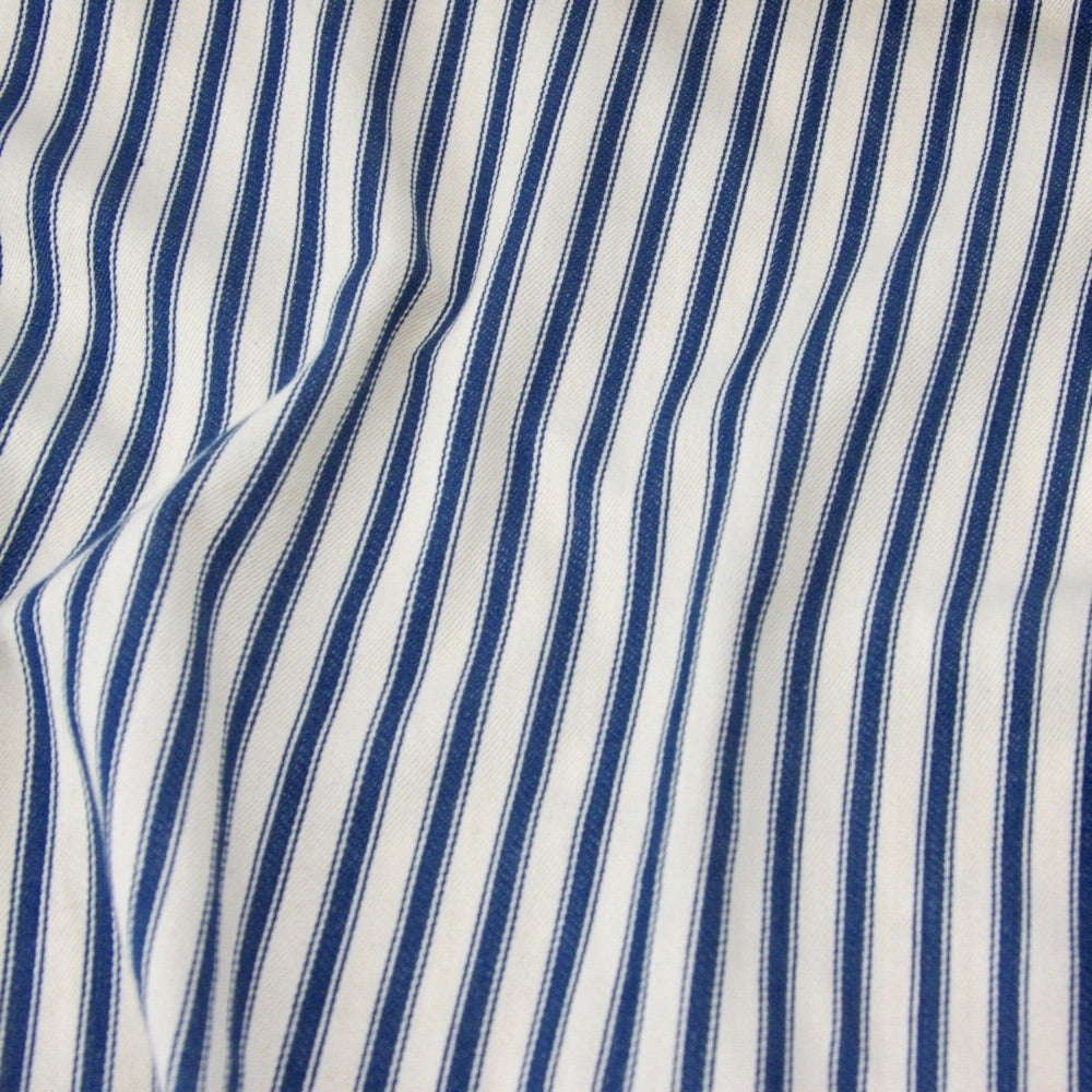 Cotton Ticking - Natural and Blue