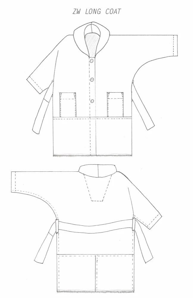 Birgitta Helmersson - Zero Waste Coat - PDF Pattern