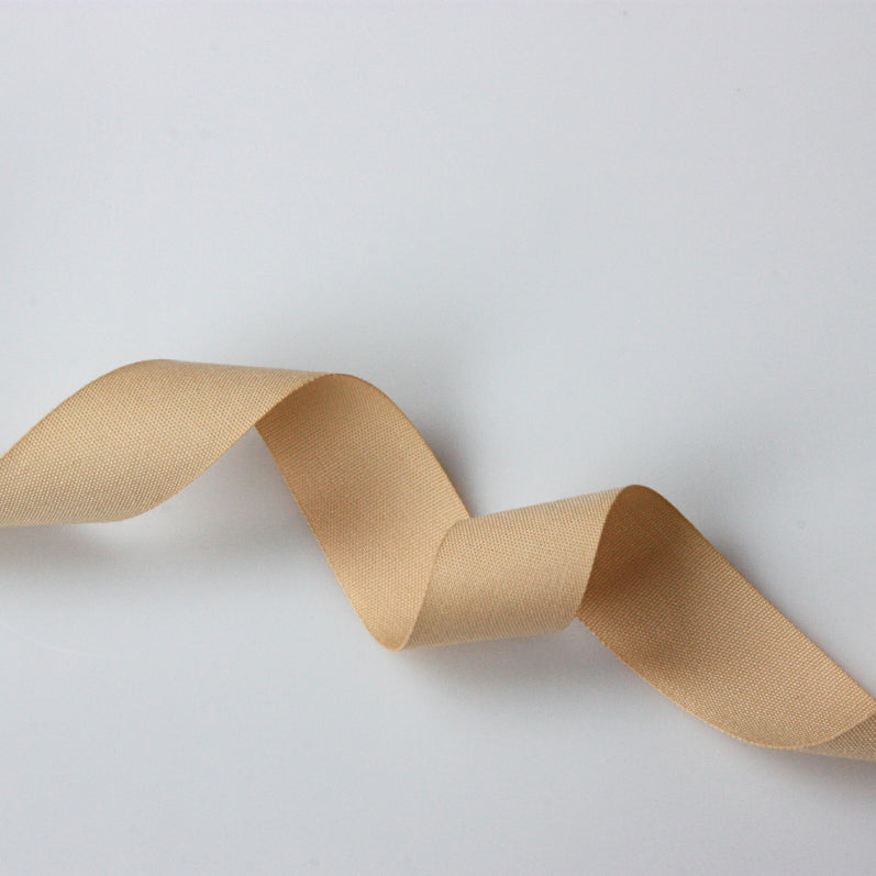 Coloured Cotton Tape - Beige