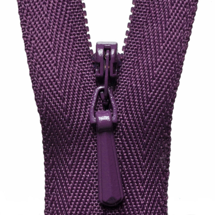 Concealed Zip - Damson 863