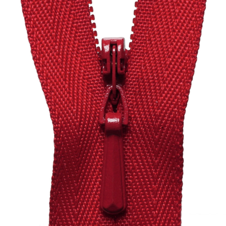 Concealed Zip - Red 519
