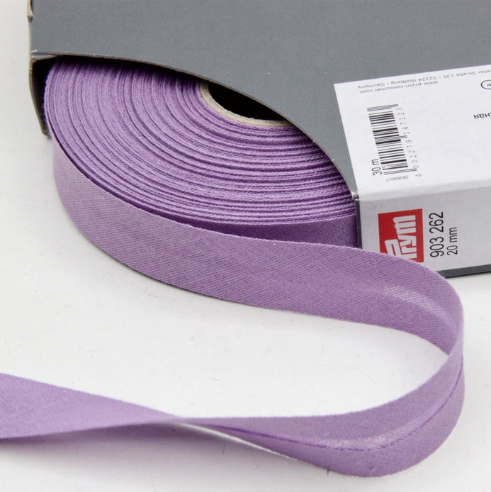 Prym Cotton Bias Binding 20mm - 262 Lavender