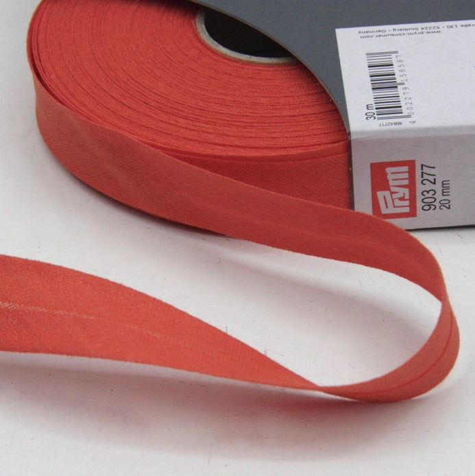 Prym Cotton Bias Binding 20mm - 277 Terracotta
