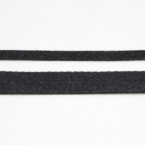 Cotton Herringbone Tape - 010 Dark Charcoal