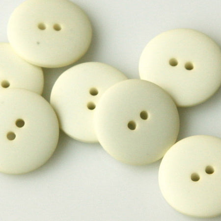 Satin Polyester Buttons - Cream