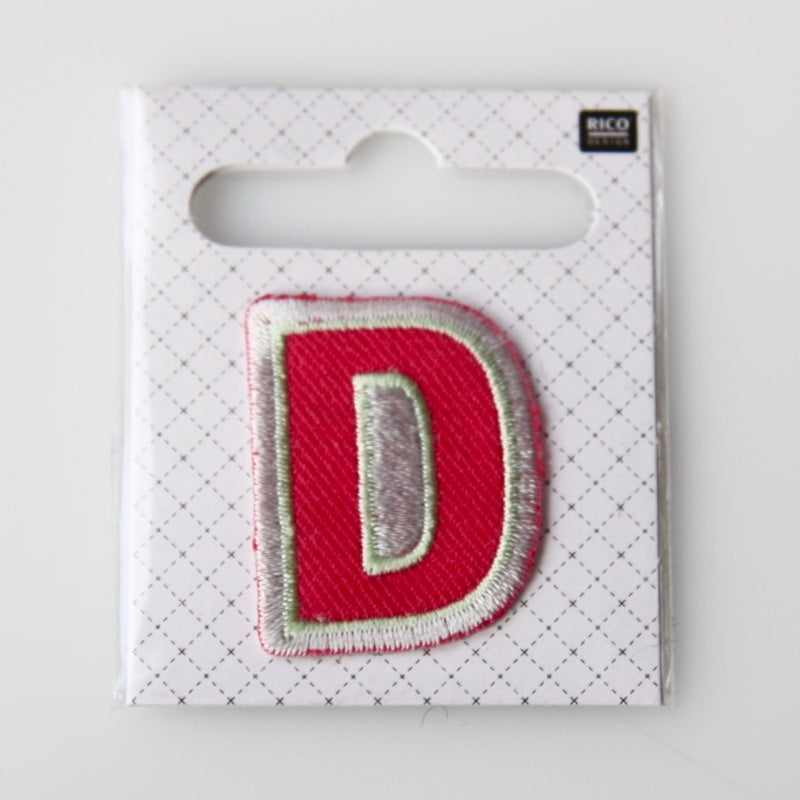 Iron-On Alphabet Patch - D