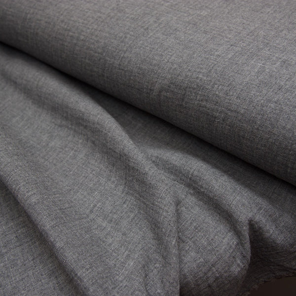 Cotton Double Gauze - Melange Grey