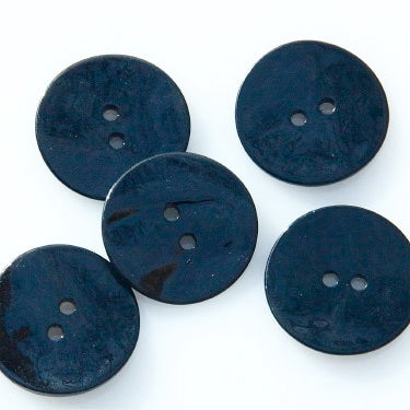 Coloured Shell Buttons - Dark Blue
