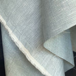 pale blue colour herringbone weave linen draping