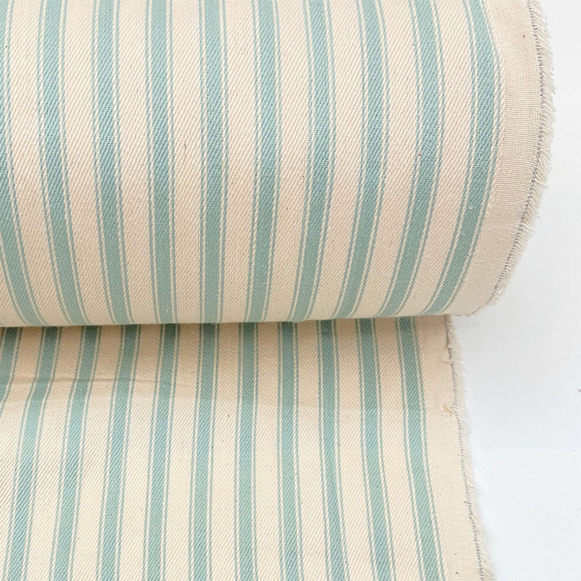 Cotton Ticking - Duck Egg Blue