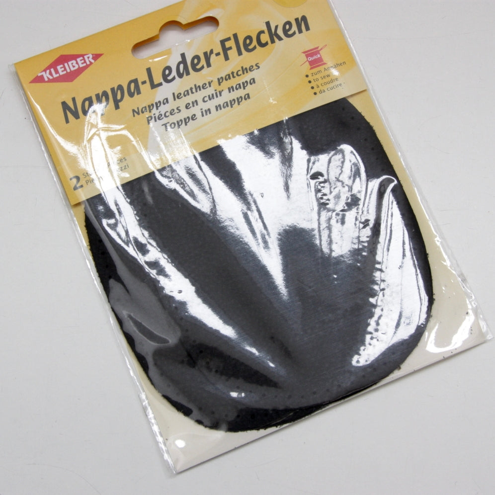 Kleiber Nappa Leather Elbow Patches - Black