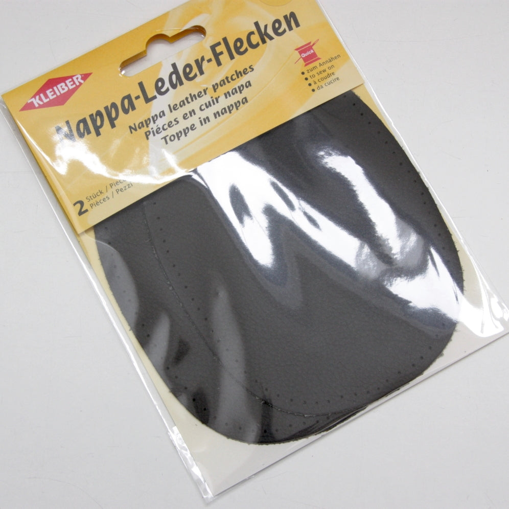 Kleiber Nappa Leather Elbow Patches - Dark Grey