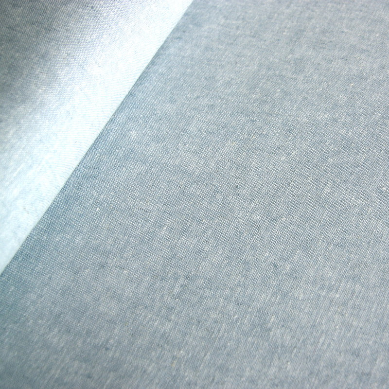Essex Linen Mix Chambray - Baby Blue