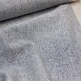 linen cotton mix medium weight fabric in navy