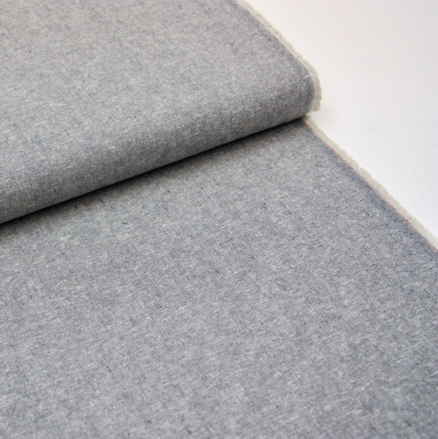 Essex Linen Mix Chambray - Graphite