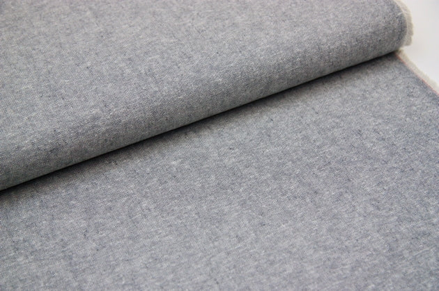 Essex Linen Mix Chambray - Graphite