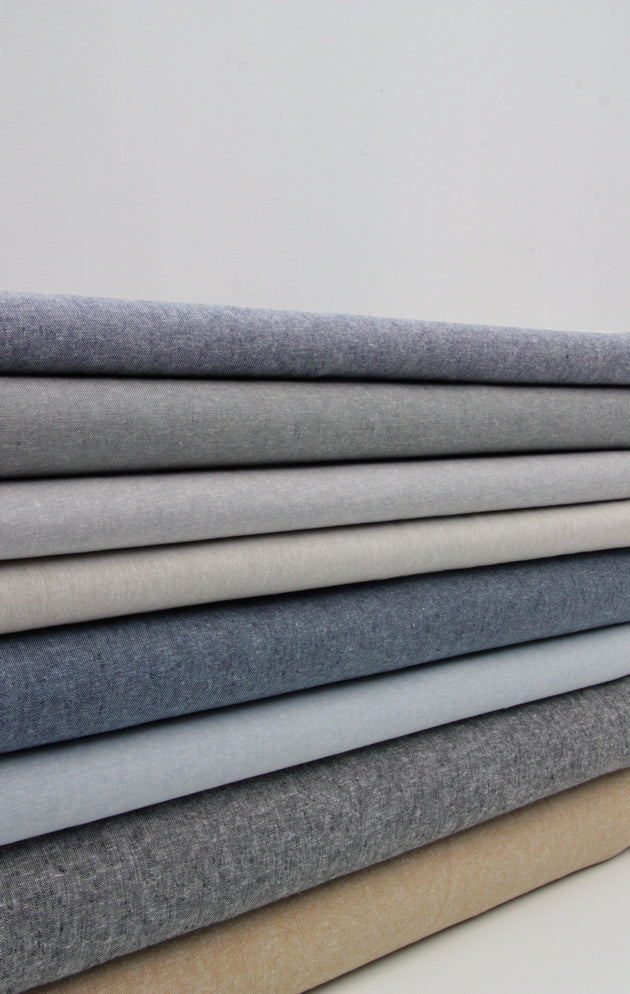 Essex Linen Mix Chambray - Denim